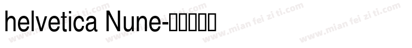 helvetica Nune字体转换